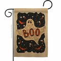 Patio Trasero 13 x 18.5 in. Ghoulish Boo Garden Flag with Fall Halloween Double-Sided Decorative Vertical Flags PA3910172